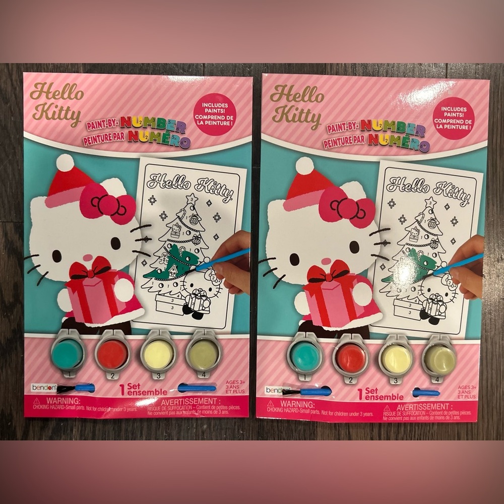 Hello Kitty Paint-by-Number Sets (2) NWT